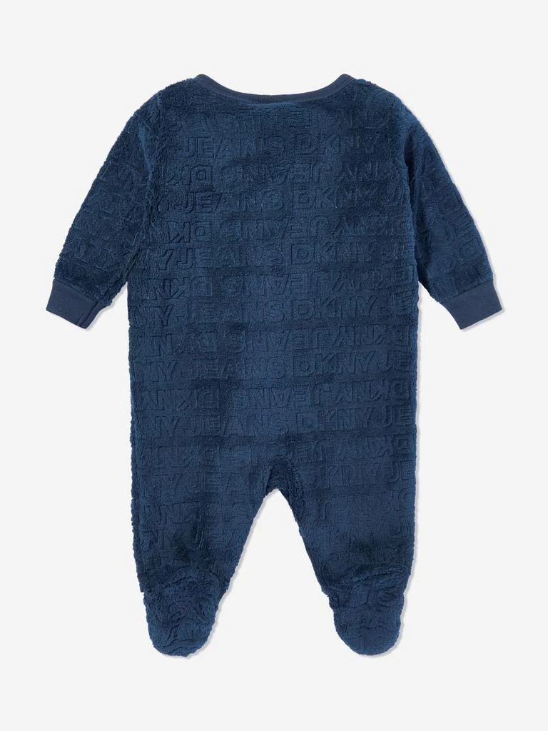 DKNY DKNY Baby Boys Fleece Babygrow in Navy 2