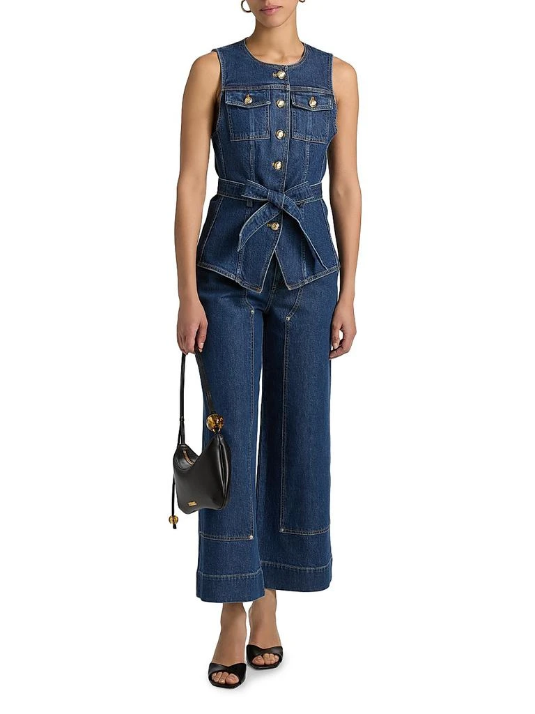 Cinq à Sept Reenee Denim Belted Vest 2