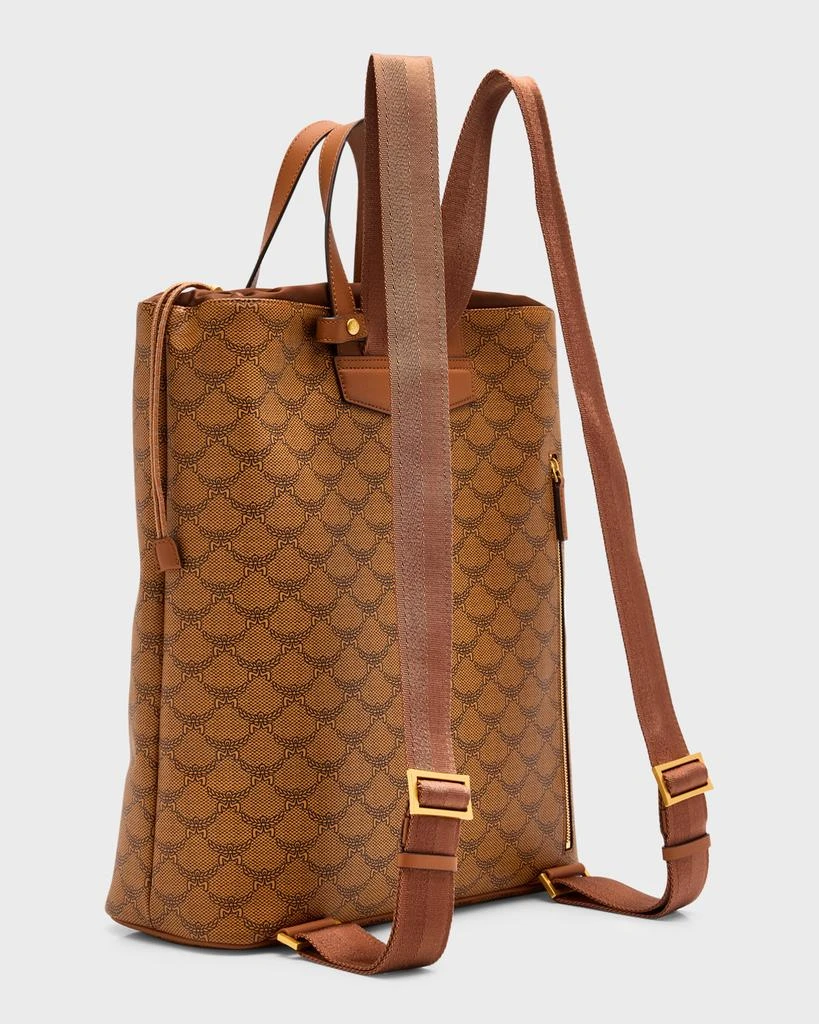 MCM Men's Lauretos Himmel Drawstring Backpack 6