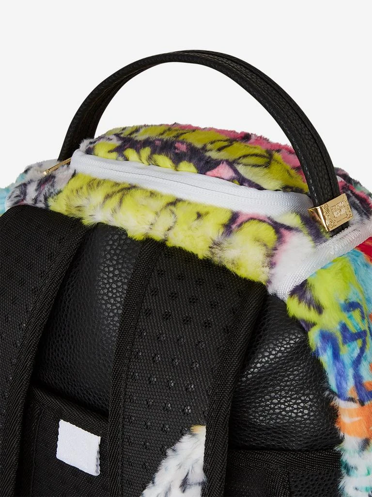 SprayGround Sprayground Kids Graffiti Fur DLXSF Backpack in Multicolour (45.72 cm) 7
