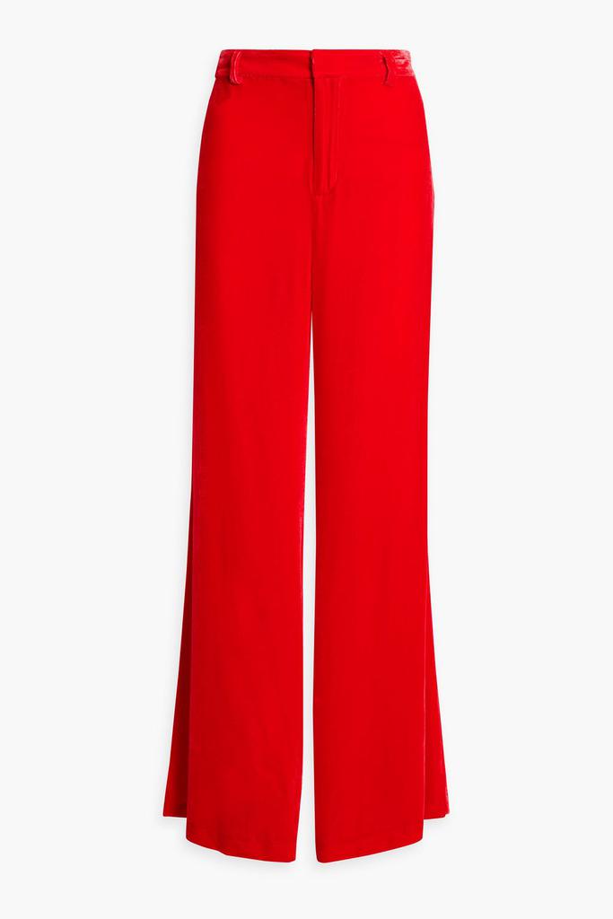 LES RÊVERIES Velvet wide-leg pants