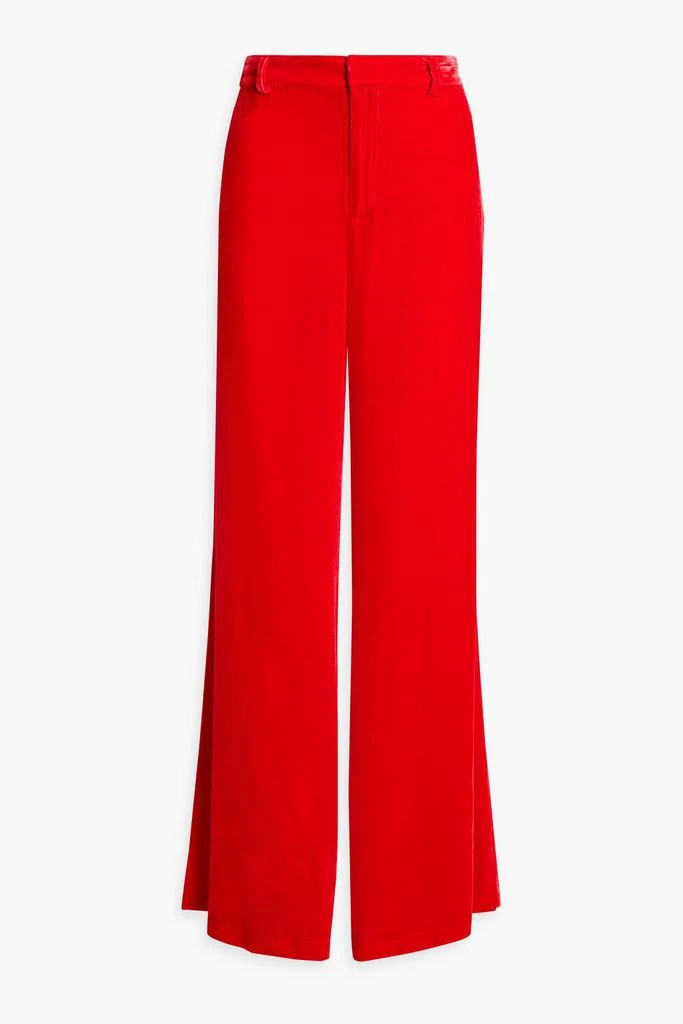 LES RÊVERIES Velvet wide-leg pants 1