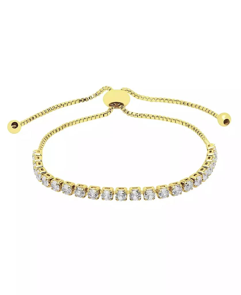 Macy
s Cubic Zirconia (3.96 ct. t.w.) Adjustable Bolo Bracelet