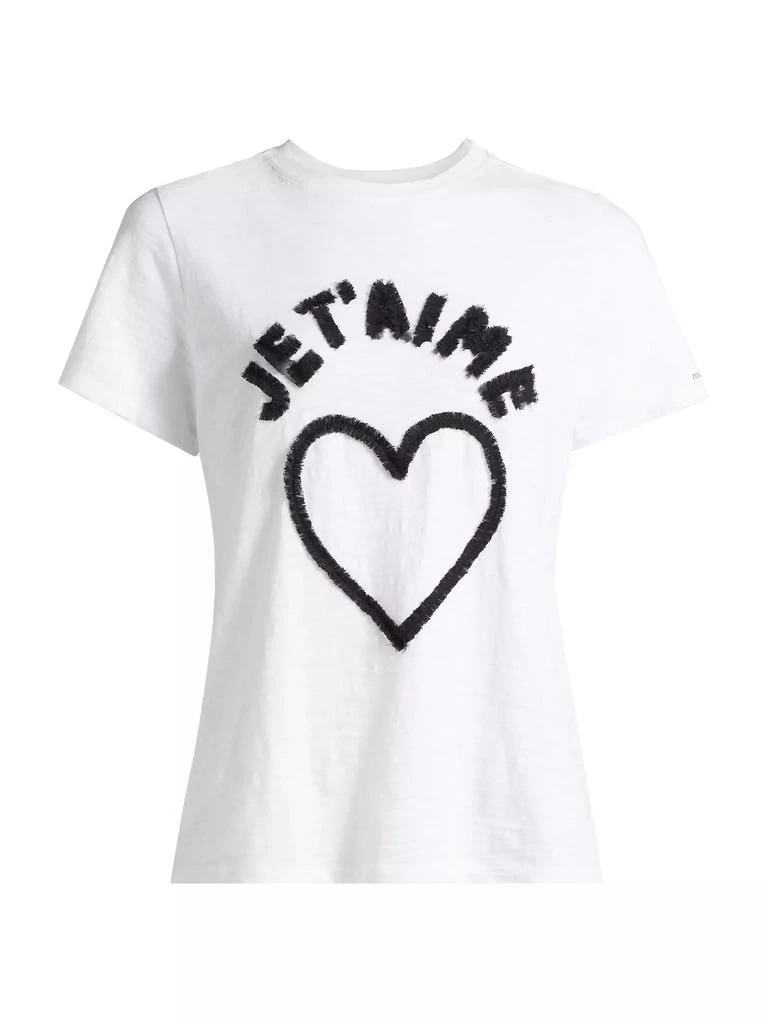 Cinq à Sept Je T'aime Heart T-Shirt 1