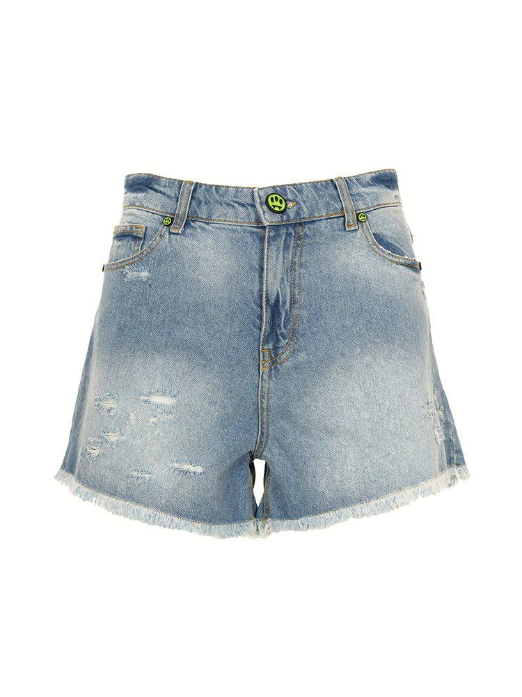 BARROW Barrow Distressed Denim Shorts
