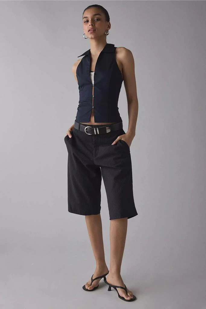 Urban Outfitters UO Party Girl Cotton-Blend Button Down Sleeveless Shirt 4