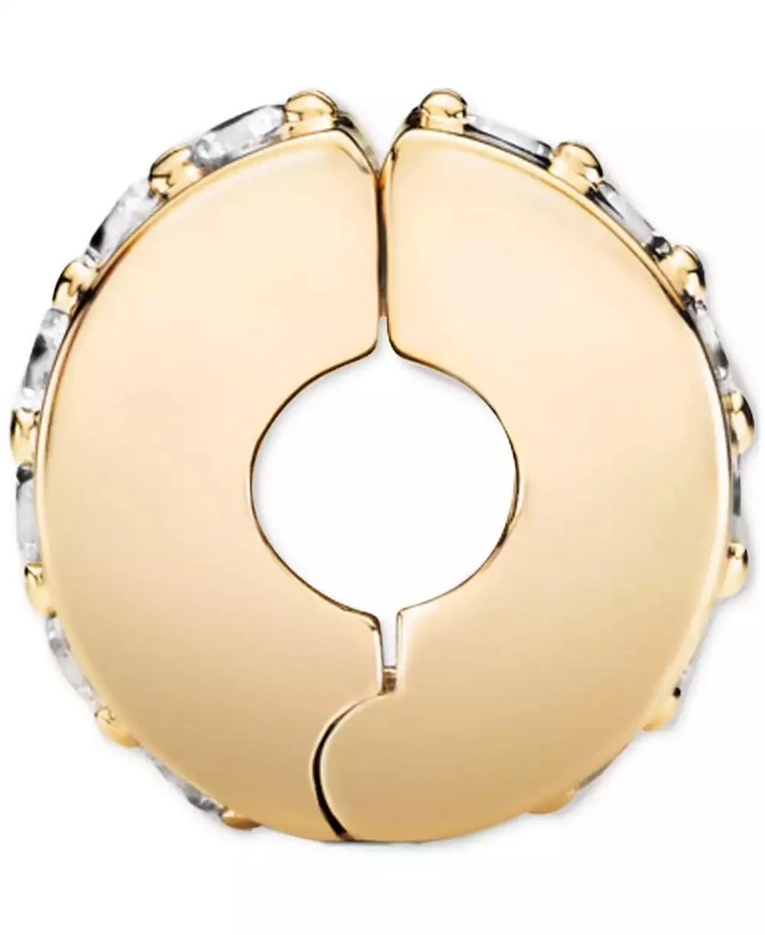 PANDORA 14k Gold Cubic Zirconia Clip Charm 3