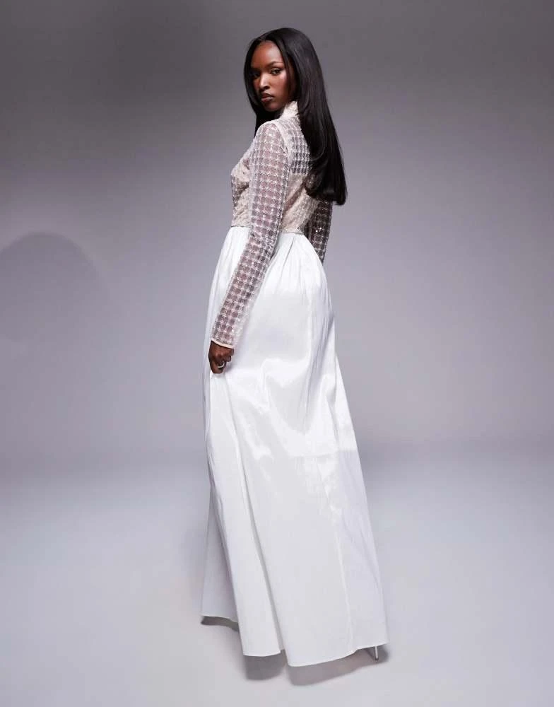True Decadence True Decadence High neck maxi dress in white 2