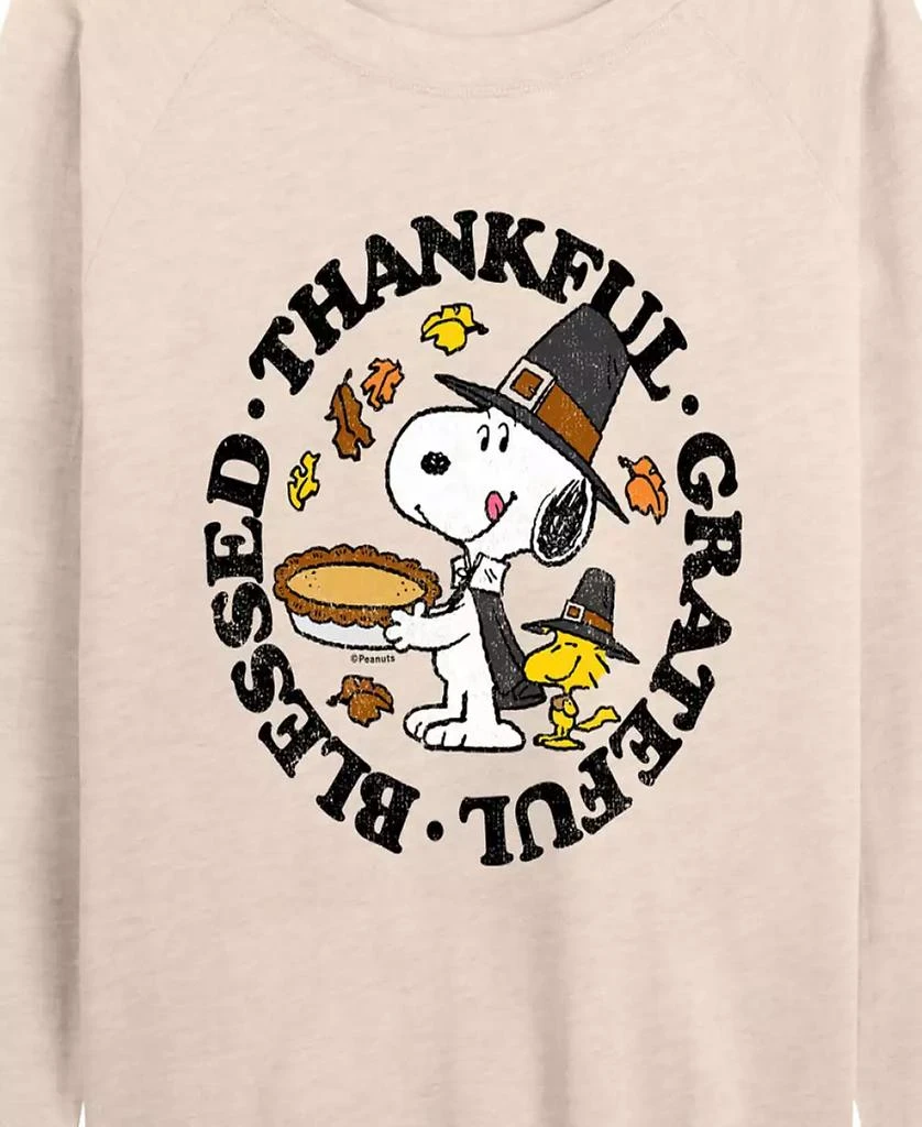 Hybrid Apparel Plus Size Peanuts Thankful Graphic Pullover T-shirt 3