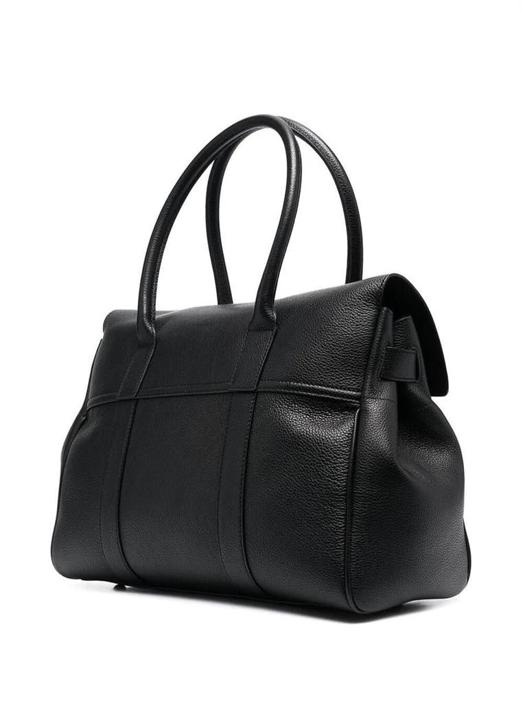 Mulberry 'Bayswater' Black Handbag With Twist-Lock Fastening In Grainy Leather Woman 2