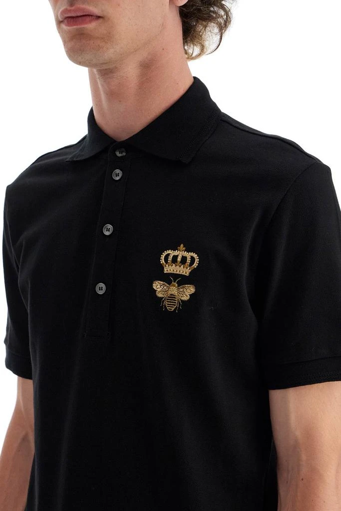 DOLCE & GABBANA slim fit polo shirt with embroidery 4