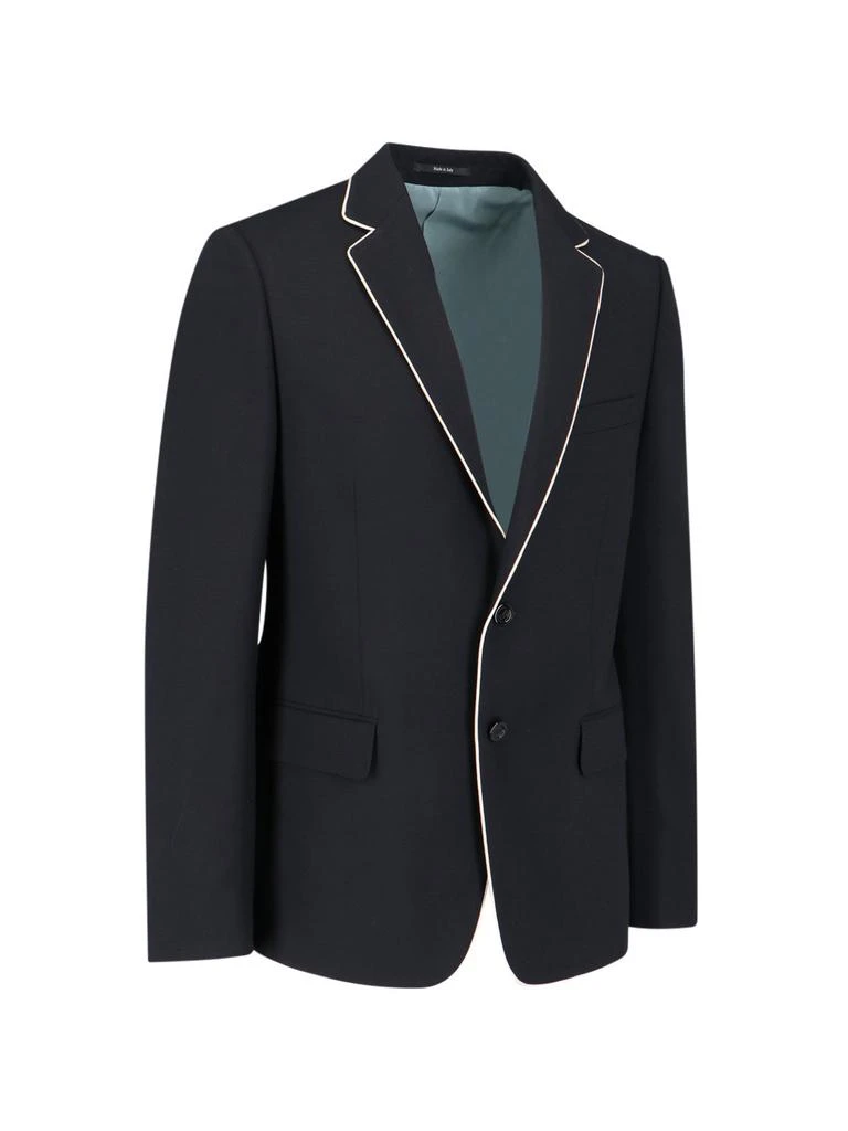 Gucci Gucci Pipe-Trim Detail Single-Breasted Blazer 3