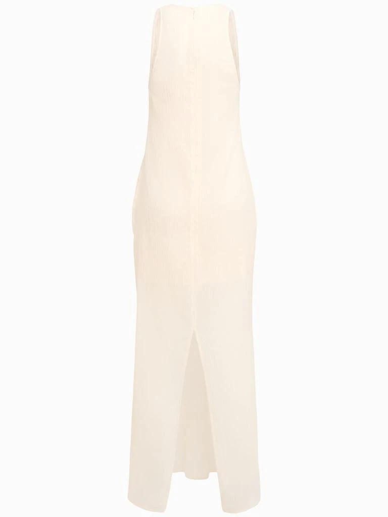 Totême Crinkled Cotton Blend Scoop Long Dress 1