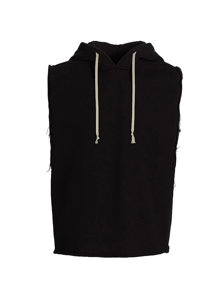 Rick Owens Cotton Sleeveless Hooded Tunic 1