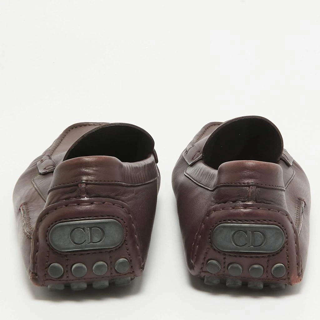 Dior Dior Plum Leather Penny Loafers Size 43 5