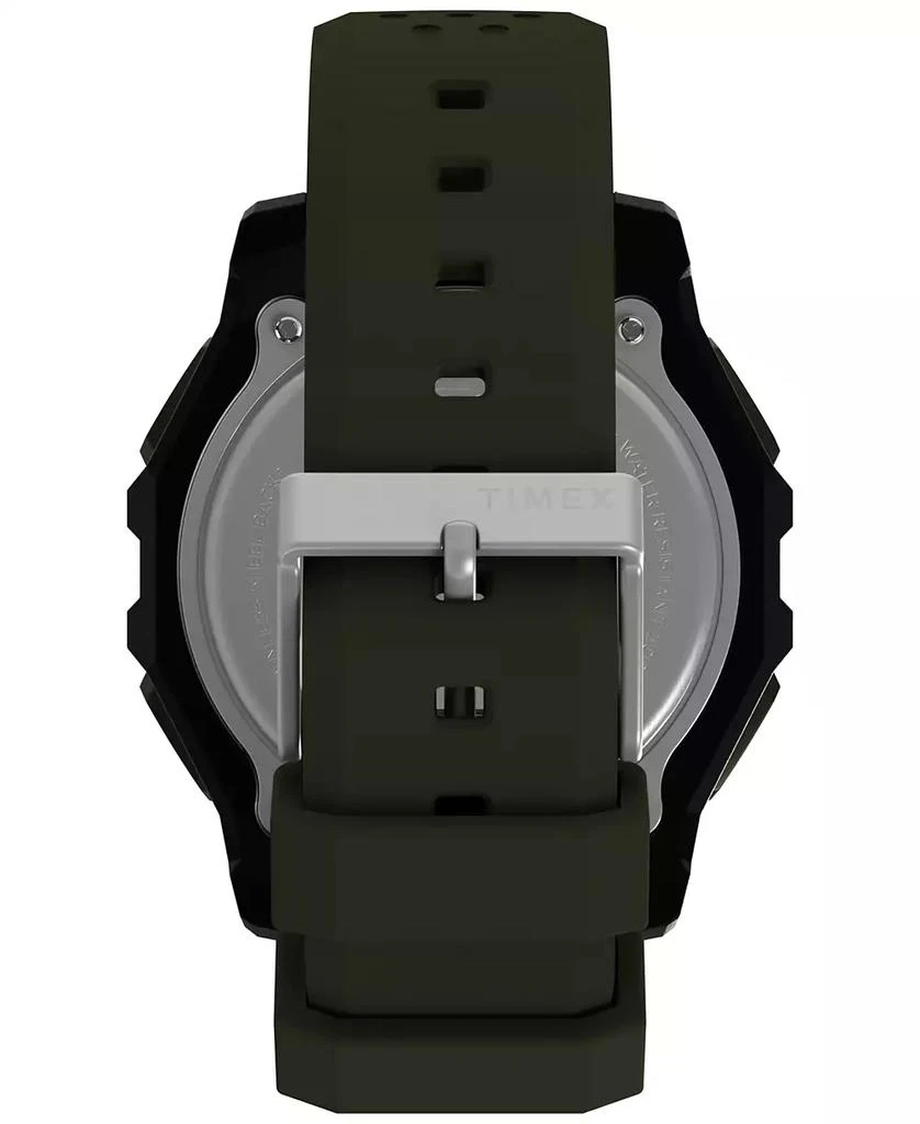 Timex Men's Chronograph Green Silicone Watch, 49mm 3