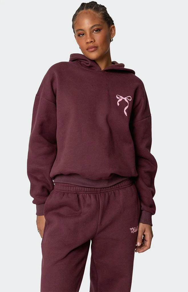 Edikted Sasha Bow Detail Hoodie 2