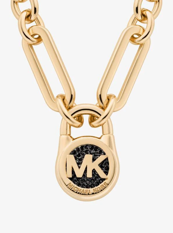 Michael Kors Pavé Lock Necklace 1