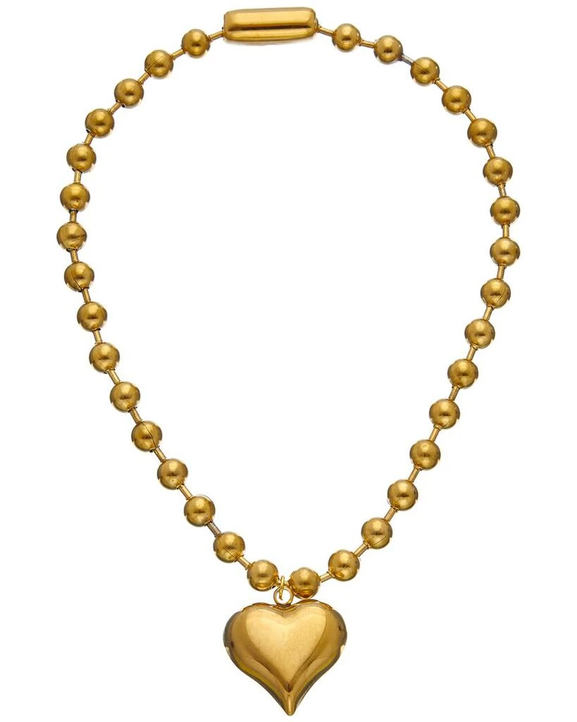 DANNIJO Plated Puffy Heart Pendant Necklace 2