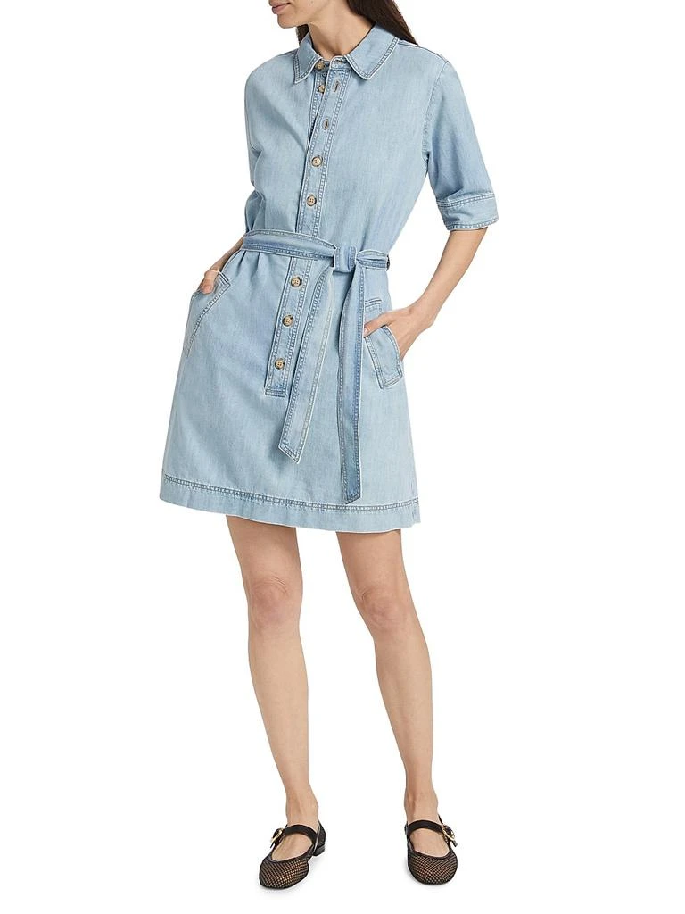 FRAME Denim Belted Minidress 2