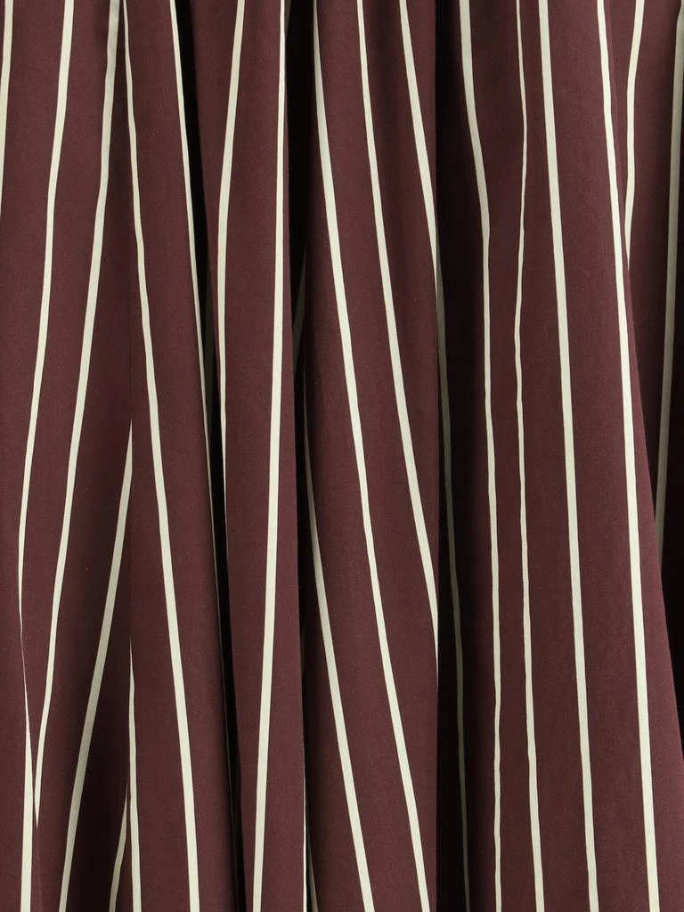 FORTE_FORTE Striped satin Long Skirt  3