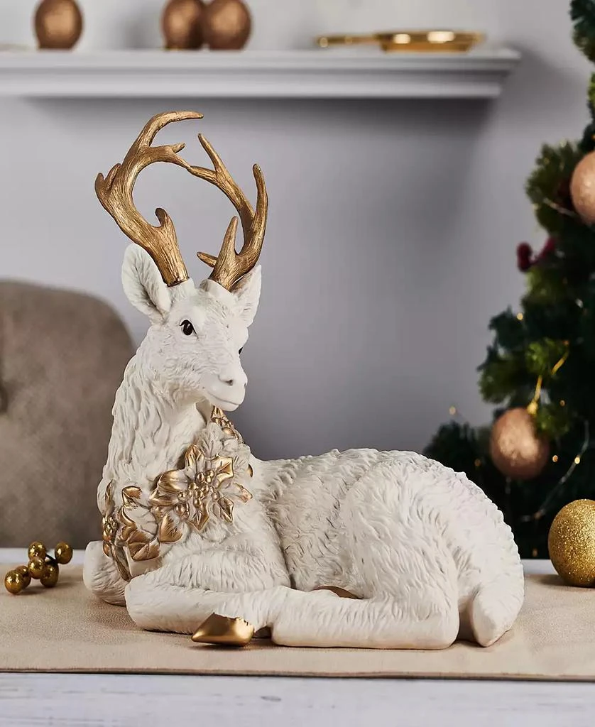 Fitz and Floyd Bonita Resting Deer Figurine, 10.5-inch 5