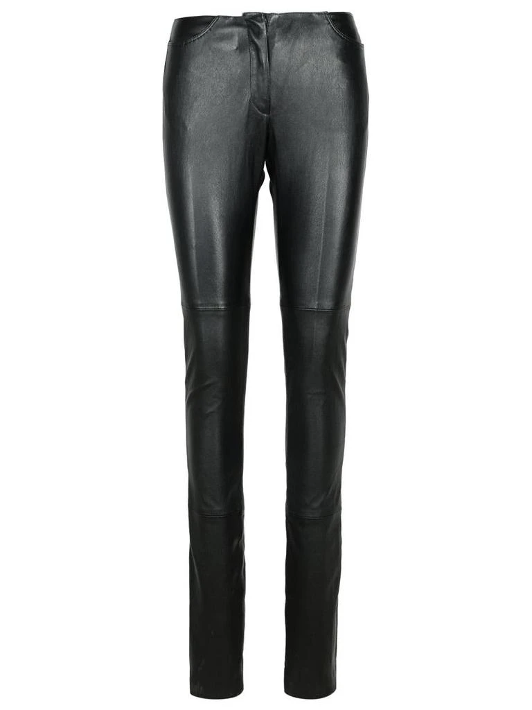 Gcds Gcds Black Leather Pants 1