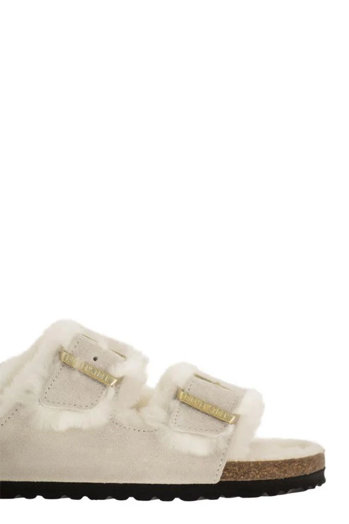 Birkenstock Birkenstock Arizona - Suede Lamb Fur Slipper 6