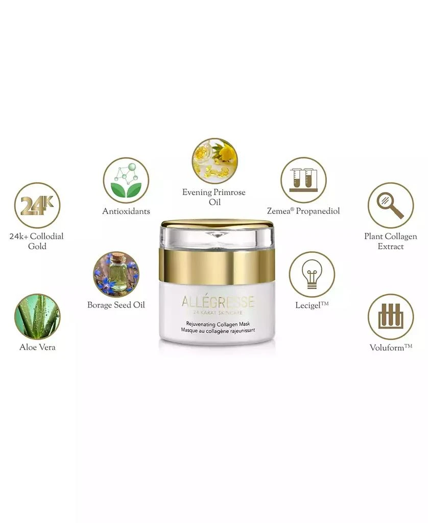 Allegresse 24 Karat Skin Care Allegresse 24K Skincare Rejuvenating Collagen Mask 1.7oz 3