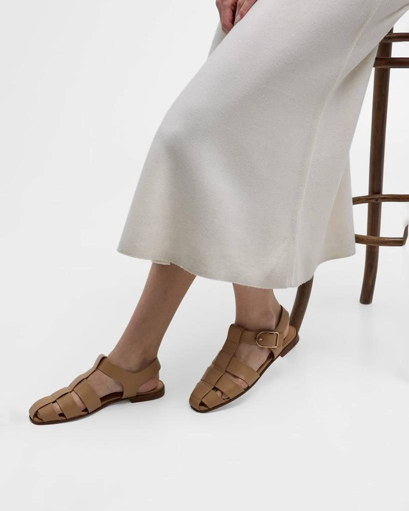 Gabriela Hearst Lynn Leather Fisherman Sandals 2