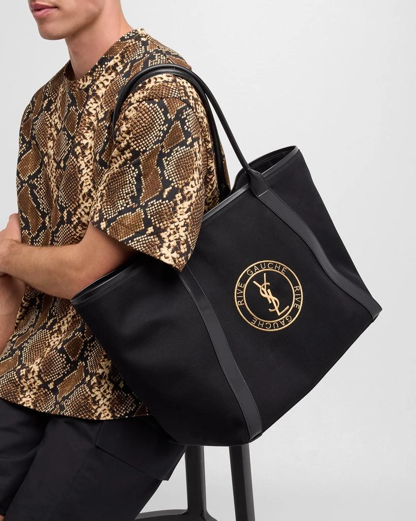 Yves Saint Laurent Men's YSL Gabardine Tote Bag 5