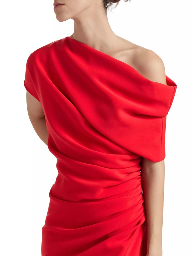 Amsale One-Shoulder Cocktail Dress 6
