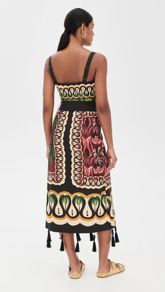 Farm Rio Coconut Tree Flow Scarf Dress 2