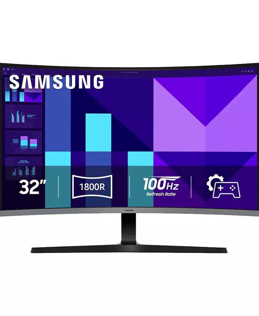 SAMSUNG 32" S39GD Series Curved FHD 100Hz Gaming Monitor with Built-In Speakers - Black