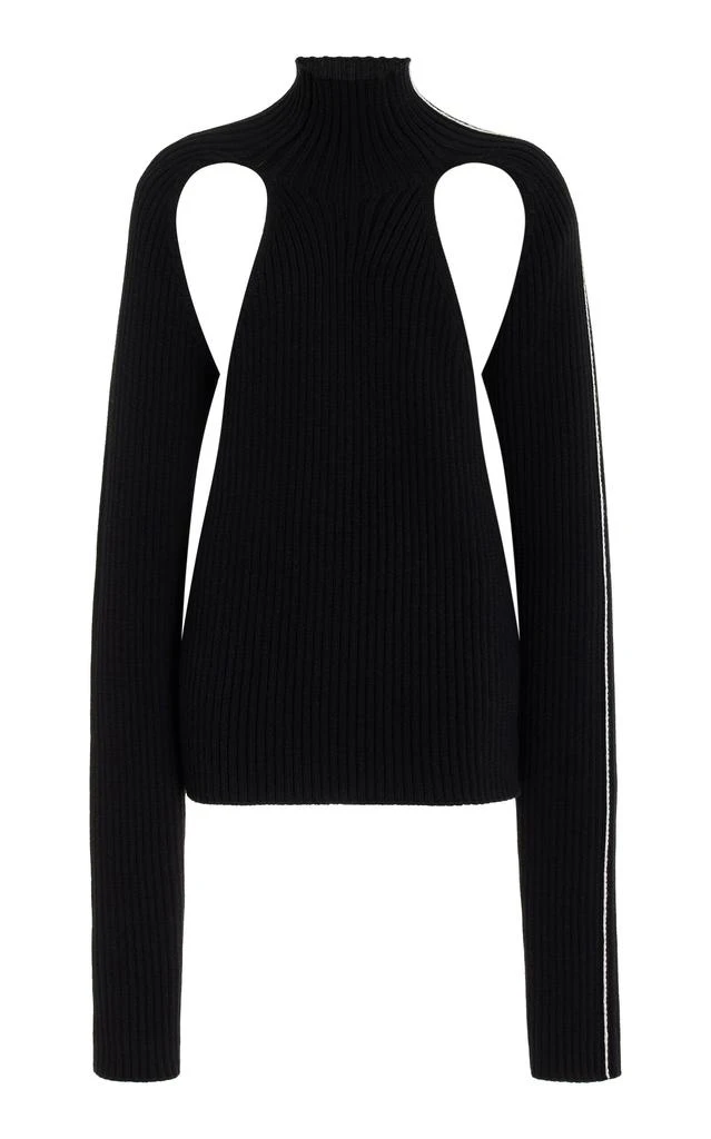 Peter Do Peter Do - Cutout Wool Sweater - Black - XS - Moda Operandi 1