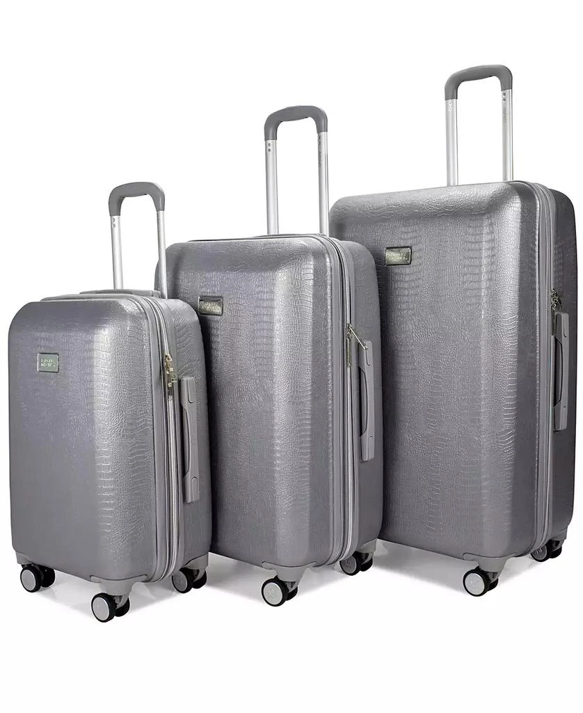 Badgley Mischka Snakeskin Expandable Luggage Set, 3 Piece 2