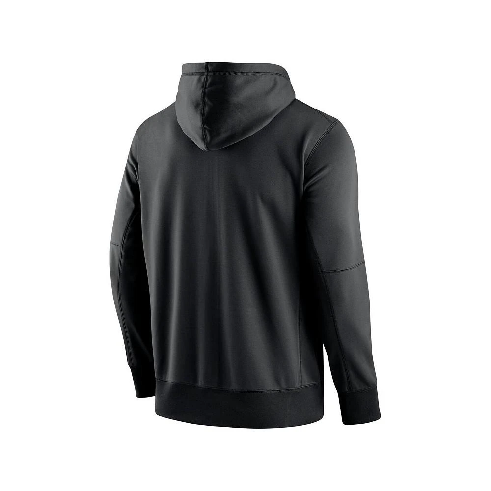 NIKE Men's Black Oklahoma State Cowboys Logo Stack Performance Full-Zip Hoodie 3