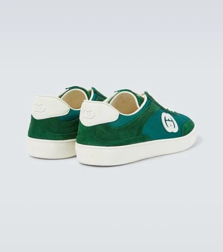 Gucci Interlocking G suede and canvas sneakers 6
