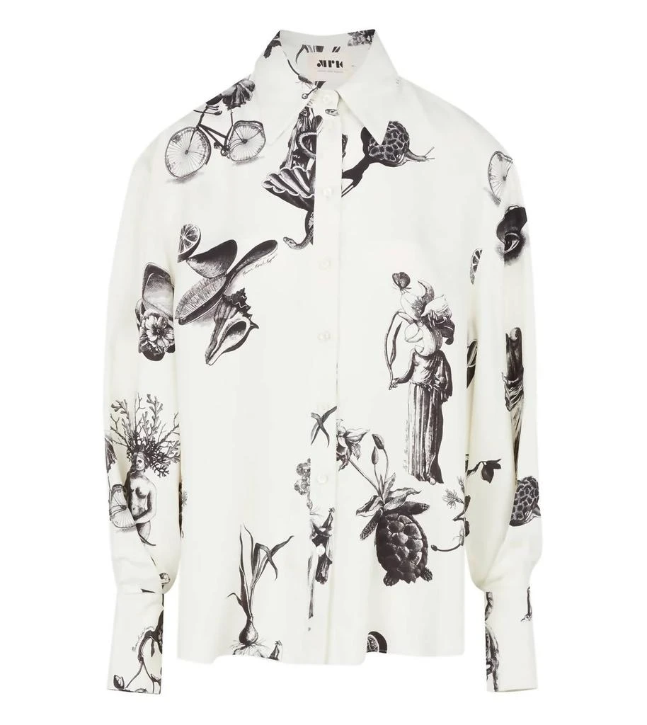 MAISON RABIH KAYROUZ Encyclopedia Print Blouse 3