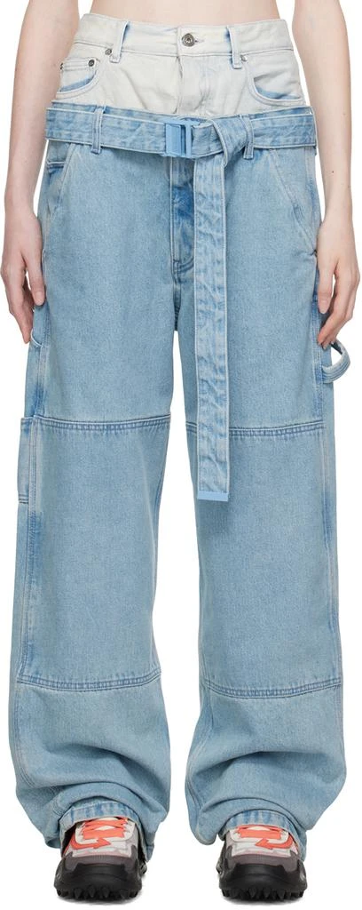 Off-White Blue Double Over Jeans 1