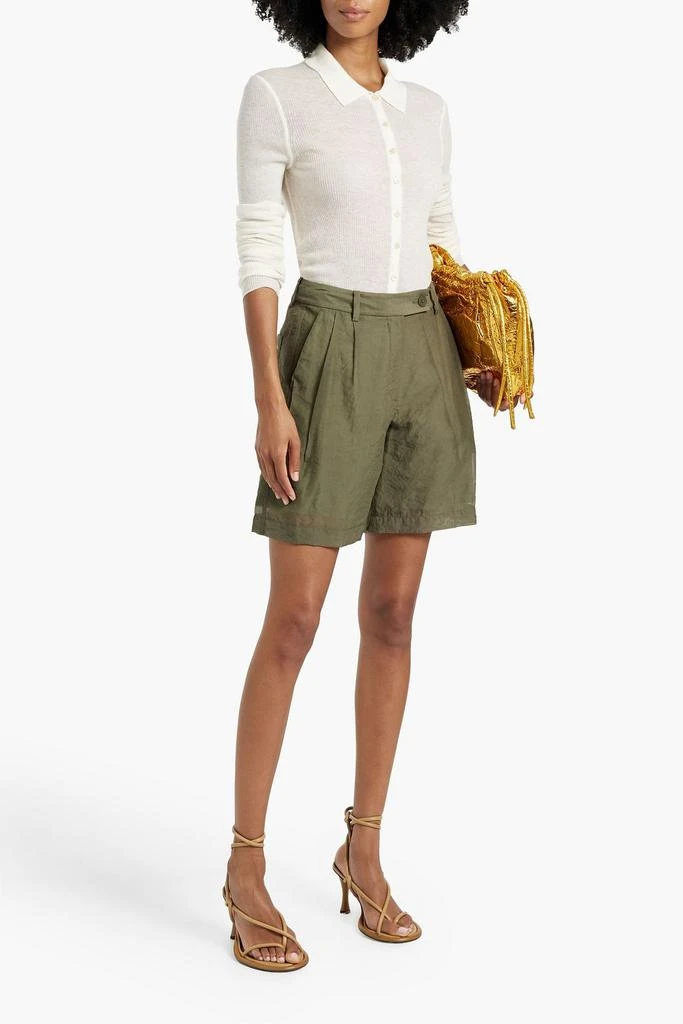 Helmut Lang Cupro-blend shorts 2