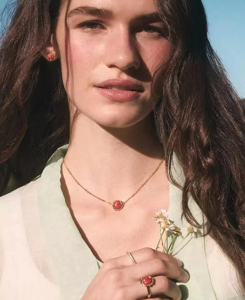 Kendra Scott 14k Gold Over Brass Lady Bug Short Pendant Necklace 7