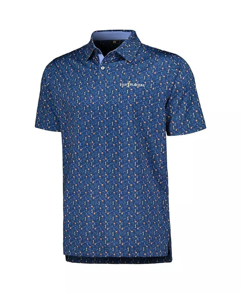 FootJoy Men's Navy THE PLAYERS Custom Print Performance Polo Shirt 3