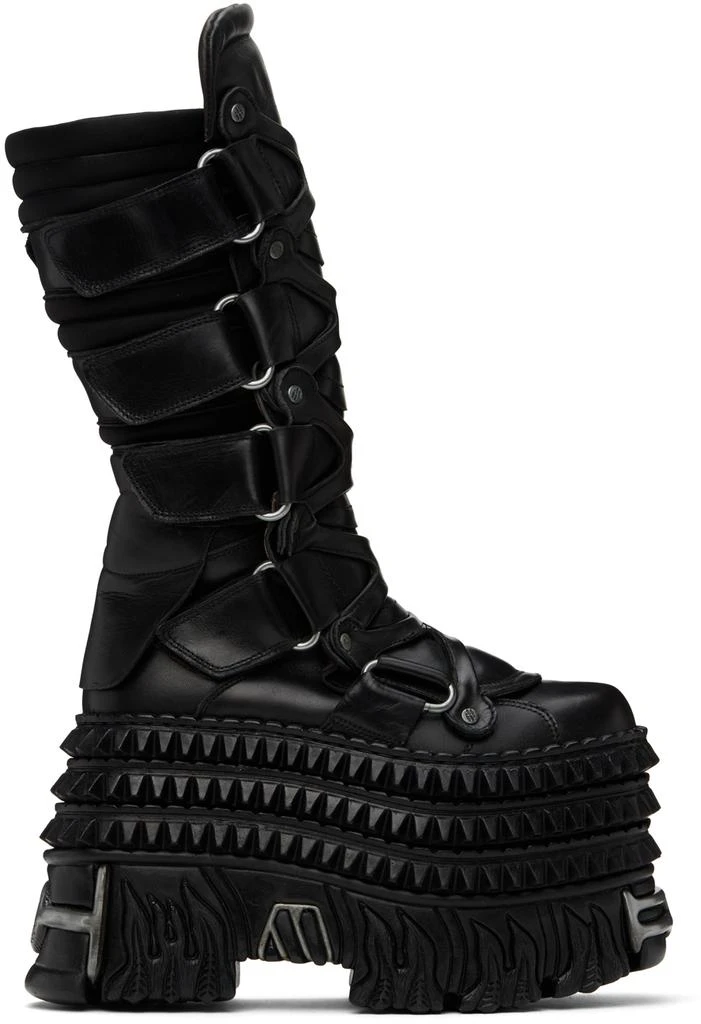 Vetements Black New Rock Edition Tower Boots 1