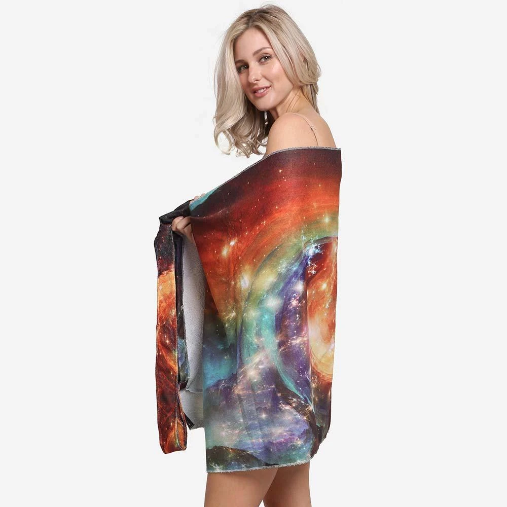 FASHNZFAB Galaxy Print Beach Towel and Tote Bag 4