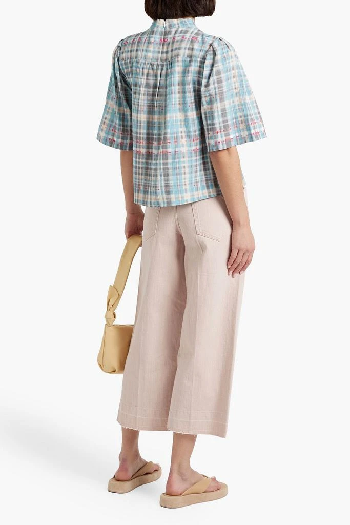 Joie Lyell twist-front printed cotton top 3