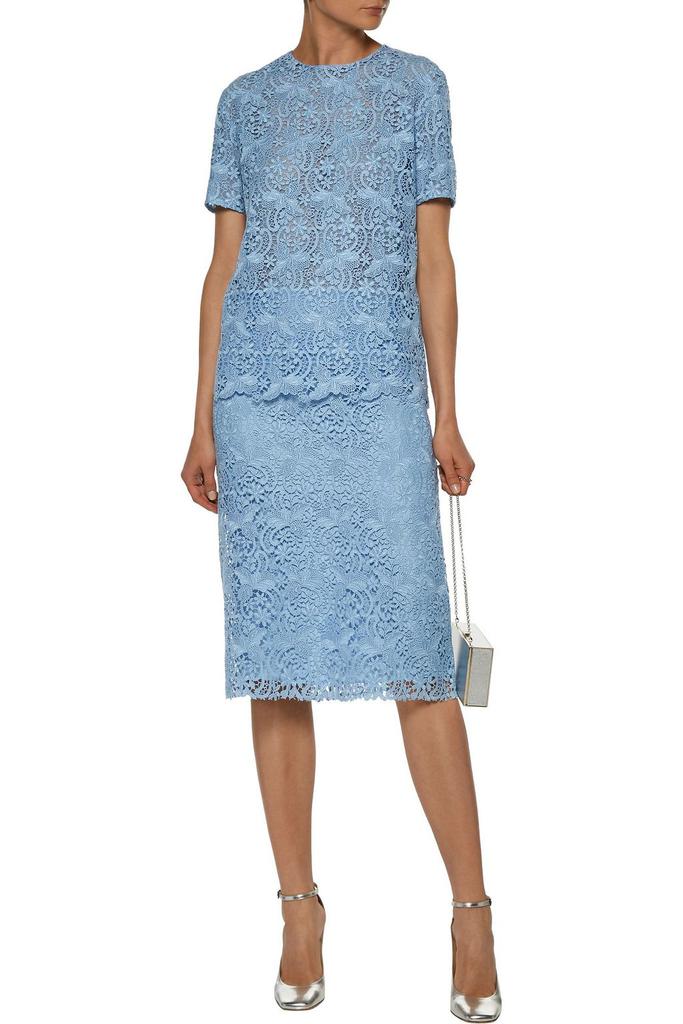 Nina Ricci Cotton-blend lace top