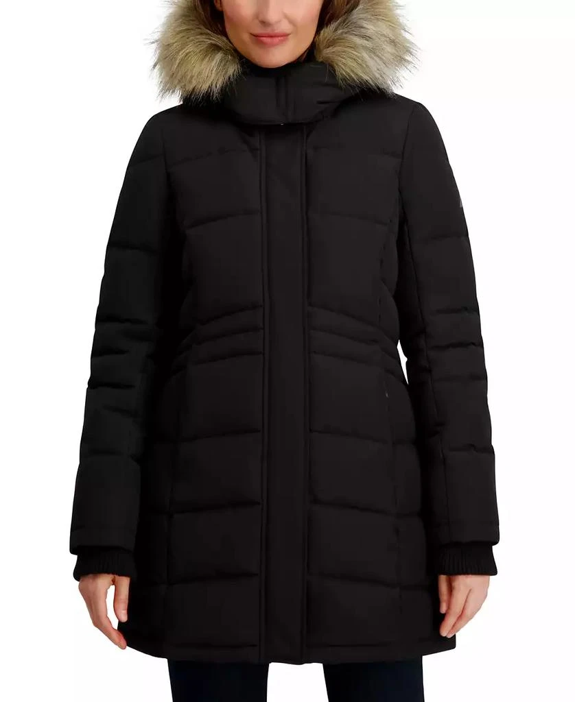 Nautica Women's Hooded Puffer Coat
