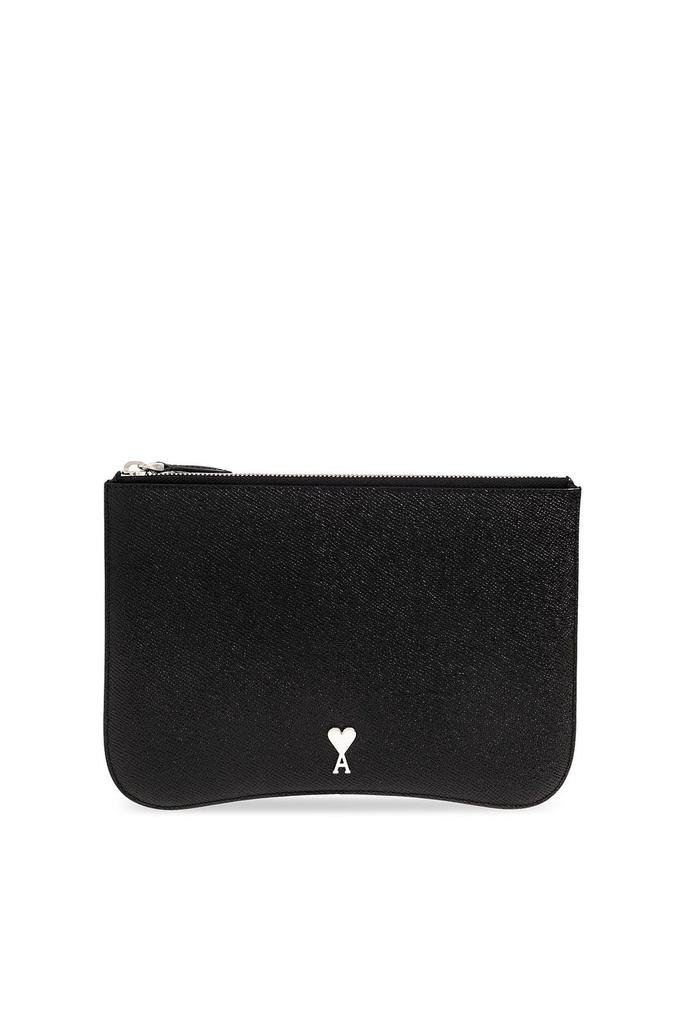 SALE【AMI】ロゴ プレート ストラップ付きカード ホルダー AMI AMI Logo Plaque Zipped Pouch - Wallets - Compare Prices