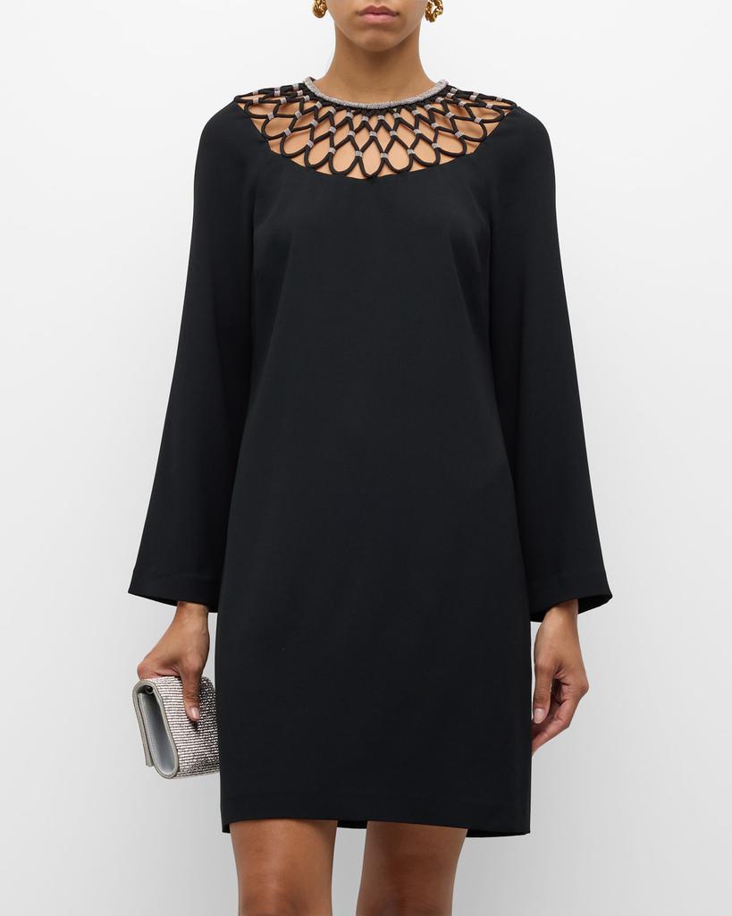 Kobi Halperin Alby Chain-Embellished Shift Dress